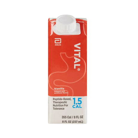 Vital® 1.5 Cal Vanilla Peptide-Based Therapeutic Nutrition for Tolerance, 8-ounce carton Vital® 1.5 Cal