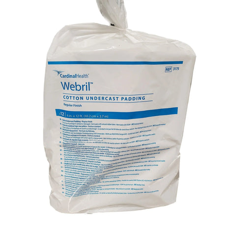 Webril™ Undercast Cotton Cast Padding, NonSterile, 4 Inch x 4 Yard Webril™