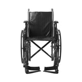 Wheelchair McKesson Dual Axle Desk Length Arm Swing-Away Footrest Black Upholstery 16 Inch Seat Width Adult 250 lbs. Weight Capacity McKesson