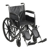 Wheelchair McKesson Dual Axle Full Length Arm Swing-Away Footrest Black Upholstery 18 Inch Seat Width Adult 300 lbs. Weight Capacity McKesson