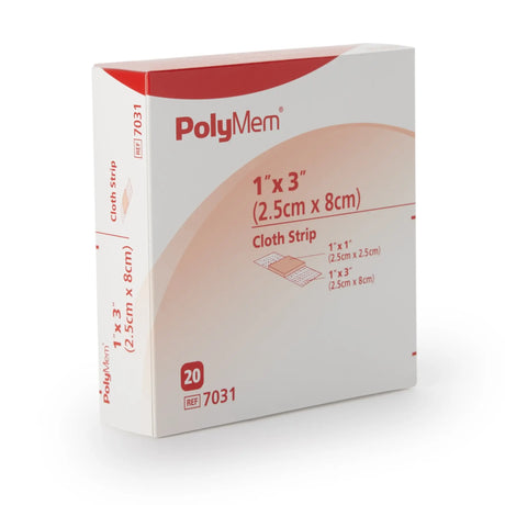 PolyMem® Pink / White Adhesive Strip, 1 x 3 Inch PolyMem®