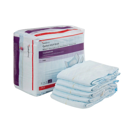 Wings™ Overnight Absorbency Incontinence Brief, Large Wings™