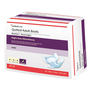 Wings™ Overnight Absorbency Incontinence Brief, Large Wings™
