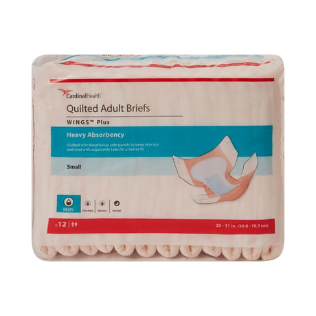 Wings™ Plus Heavy Absorbency Incontinence Brief, Small Wings™