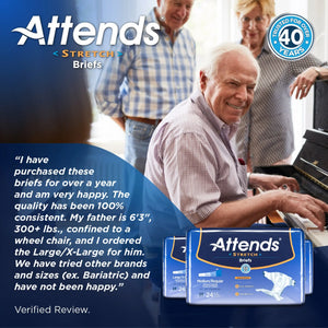 Attends® Stretch Briefs, Large / X-Large Attends® Stretch