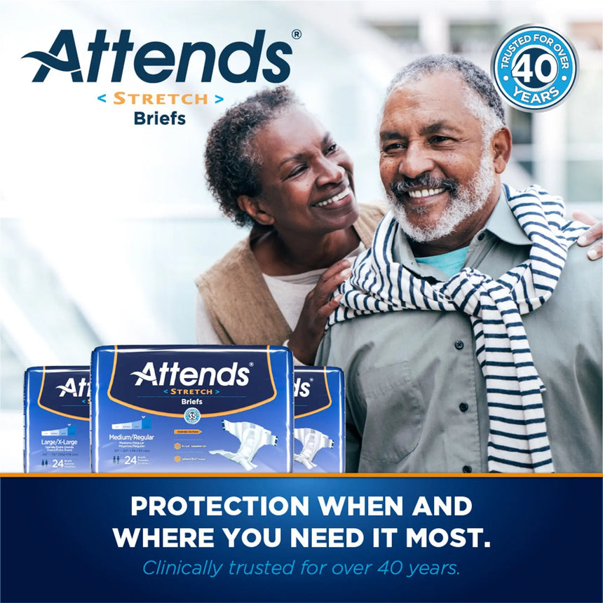 Attends® Stretch Briefs, Large / X-Large Attends® Stretch