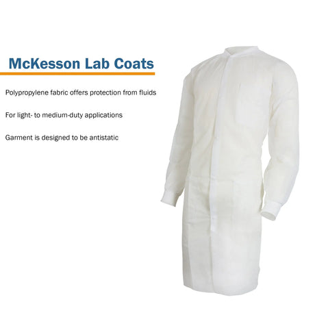 McKesson Lab Coat, Large / X-Large, White McKesson