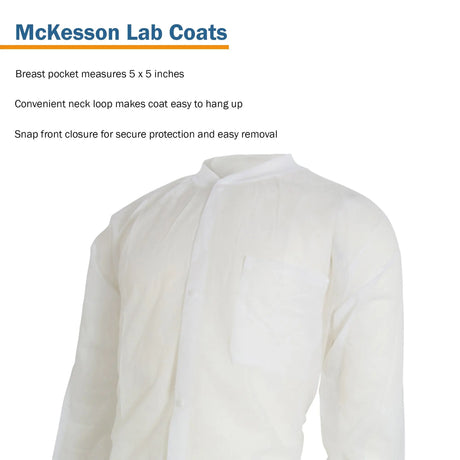 McKesson Lab Coat, Large / X-Large, White McKesson