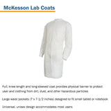 McKesson Lab Coat, Large / X-Large, White McKesson