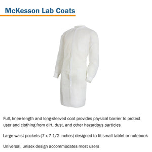 McKesson Lab Coat, Large / X-Large, White McKesson