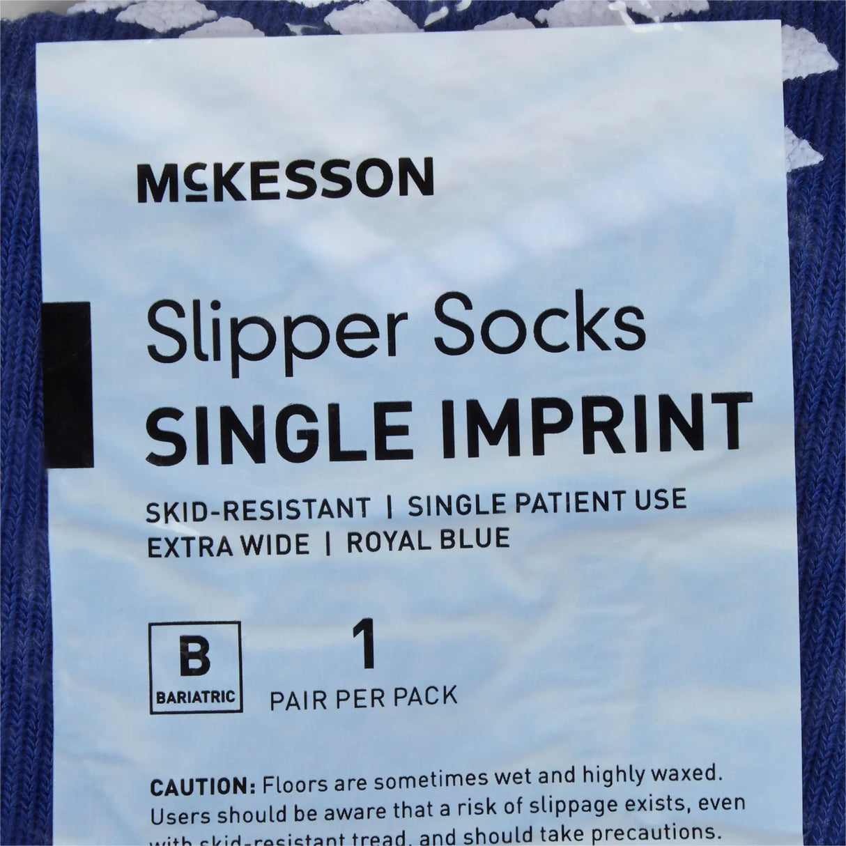 McKesson Single Tread Slipper Socks, Bariatric / X-Wide McKesson