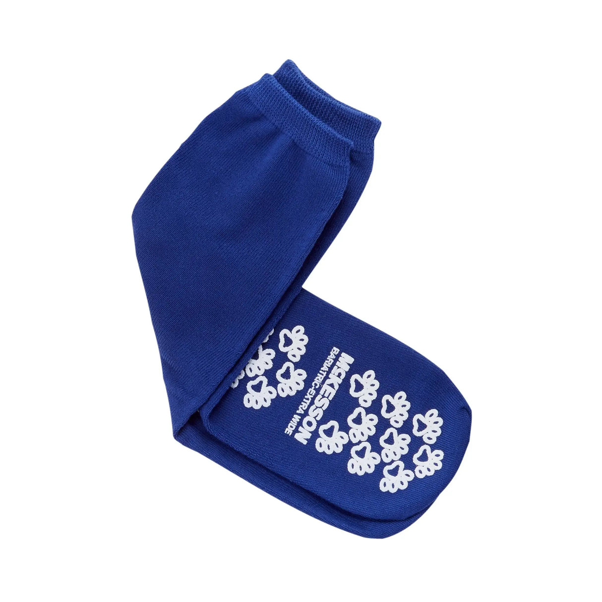 McKesson Terries™ Adult Slipper Socks, Bariatric / X-Wide, Royal Blue McKesson Terries™