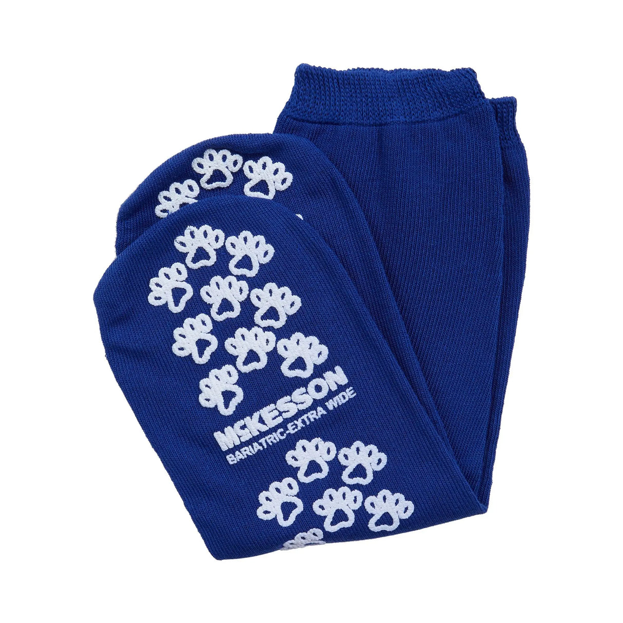 McKesson Terries™ Adult Slipper Socks, Bariatric / X-Wide, Royal Blue McKesson Terries™