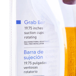 McKesson Rotating Suction-Cup Grab Bar, White/Yellow Plastic McKesson