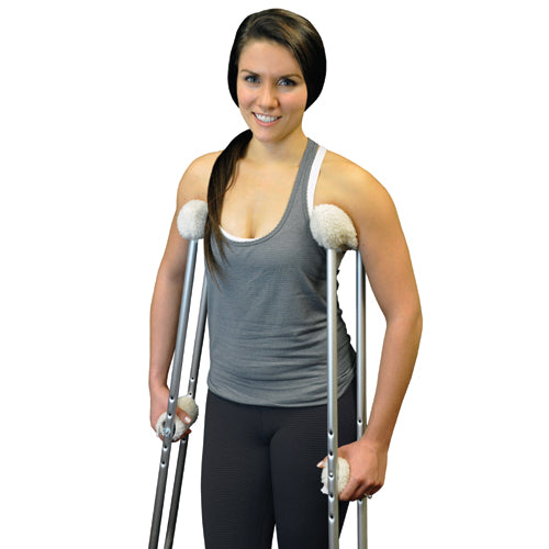 Soft n' Plush Comfort Crutch Fleece Covers Set