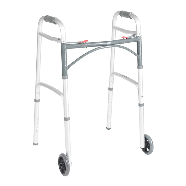 drive™ Deluxe Aluminum Dual Release Folding Walker, 25 – 32¼ Inch Height drive™ Deluxe