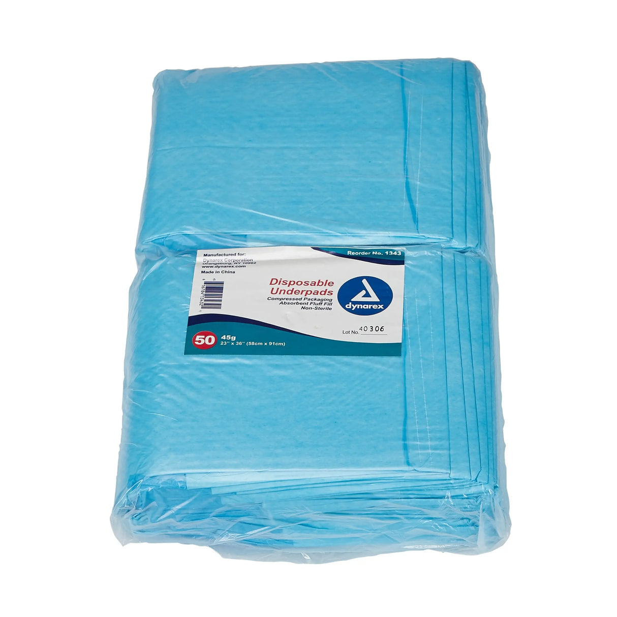 dynarex® Absorbent Fluff Fill Underpad, 23 x 36 Inch Dynarex®