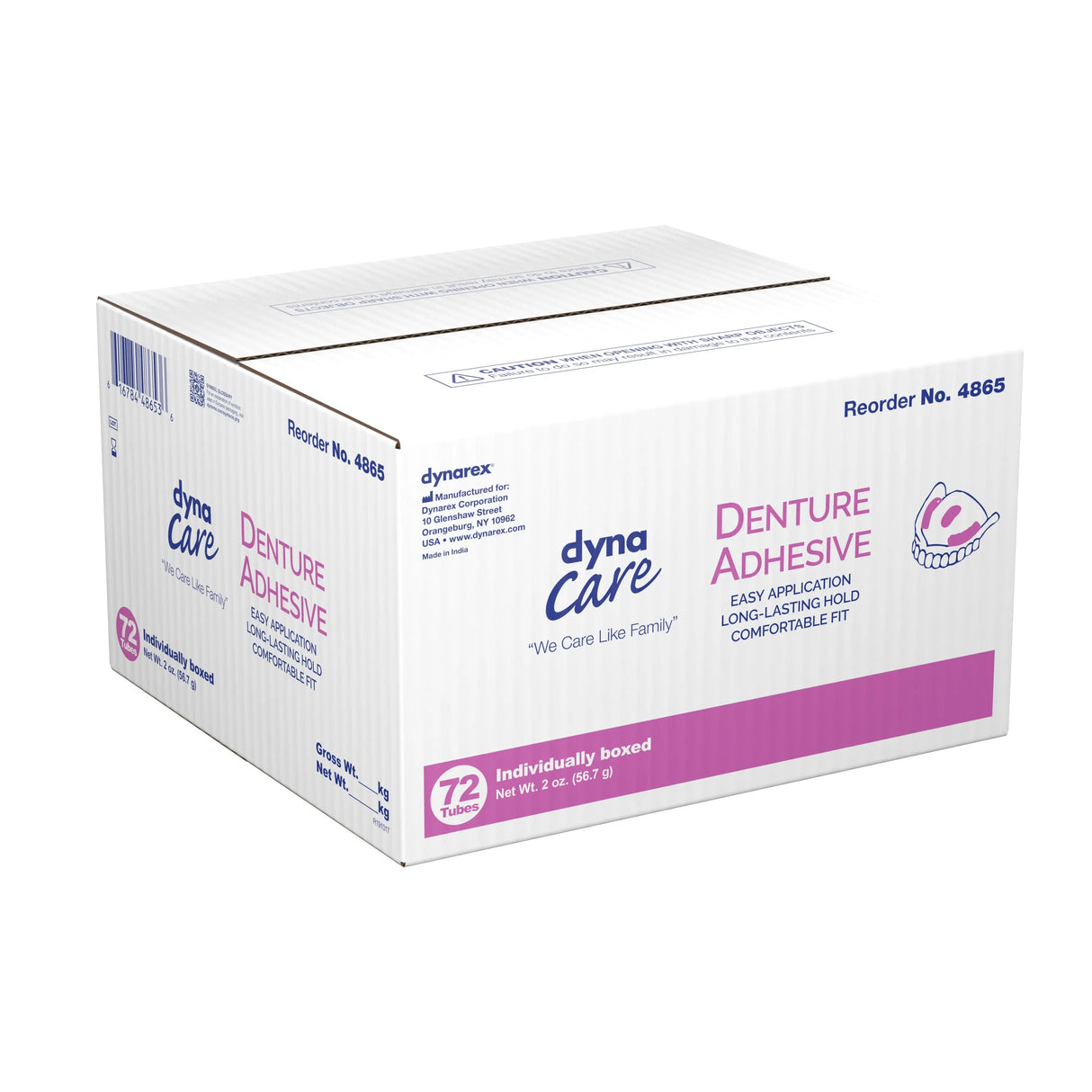 dynarex® Denture Adhesive Cream, 2 oz. Tube Dynarex®