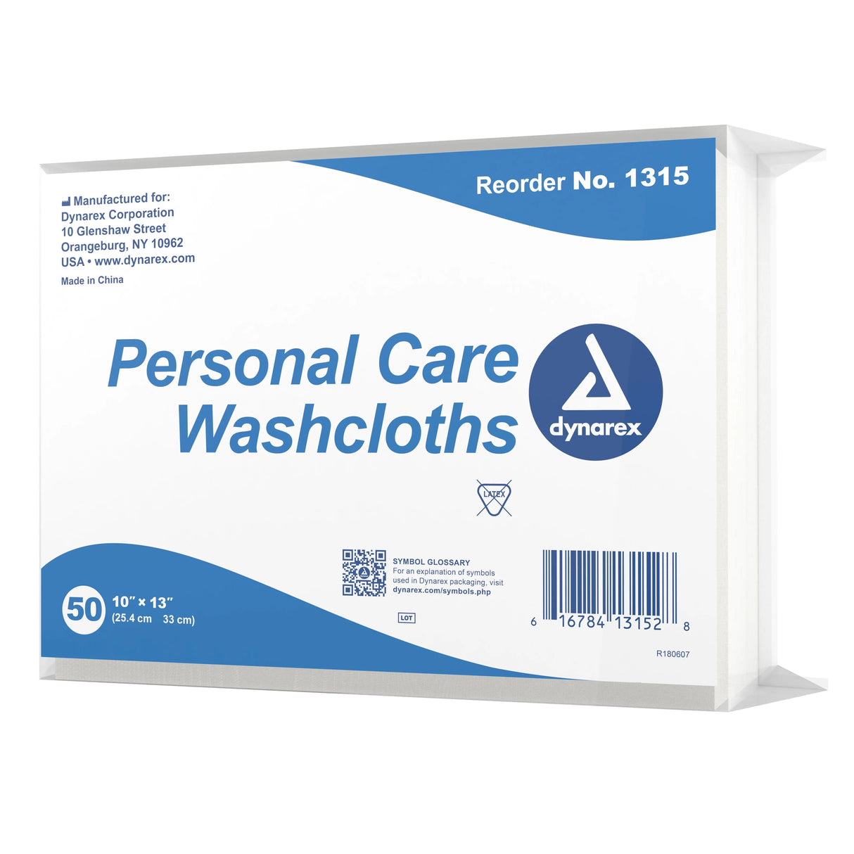 dynarex® Disposable Washcloth, 10 x 13 Inch Dynarex®