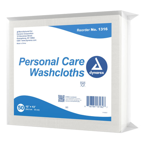 dynarex® Disposable Washcloth, 12 x 13 Inch Dynarex®