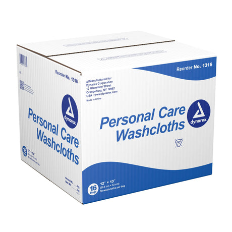 dynarex® Disposable Washcloth, 12 x 13 Inch Dynarex®