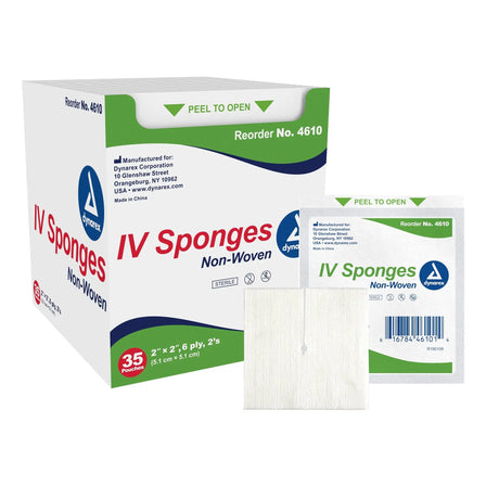 dynarex® I.V. Sponge, 2 x 2 inch, 6-Ply Dynarex®