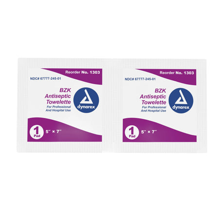 dynarex® Scented BZK Antiseptic Towelettes, Individual Packet - getMovility