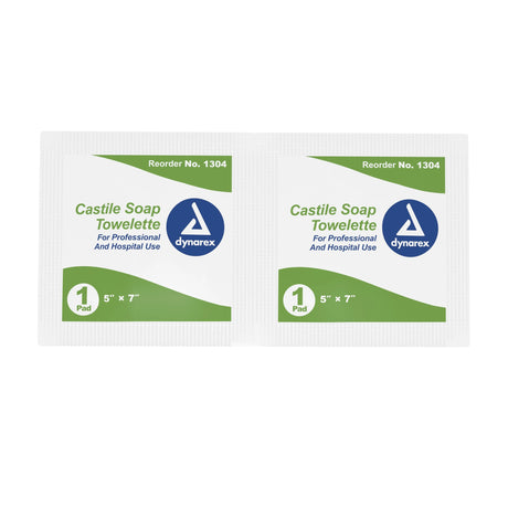 dynarex® Scented Castile Soap Towelettes, Individual Packets Dynarex®