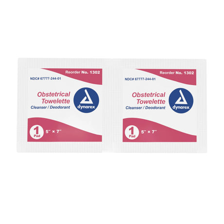 dynarex® Scented Obstetrical Towelettes, Individual Packets Dynarex®