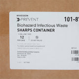 CONTAINER, SHARPS RED 3GL STACKABLE (12/CS)