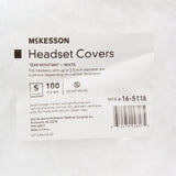COVER, HEADSET WHT SM (100EA/BG 10BG/CS)