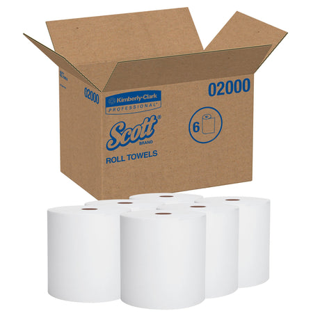 Scott Paper Towels, Hardwound, Continuous Roll, 8" x 950' Scott®