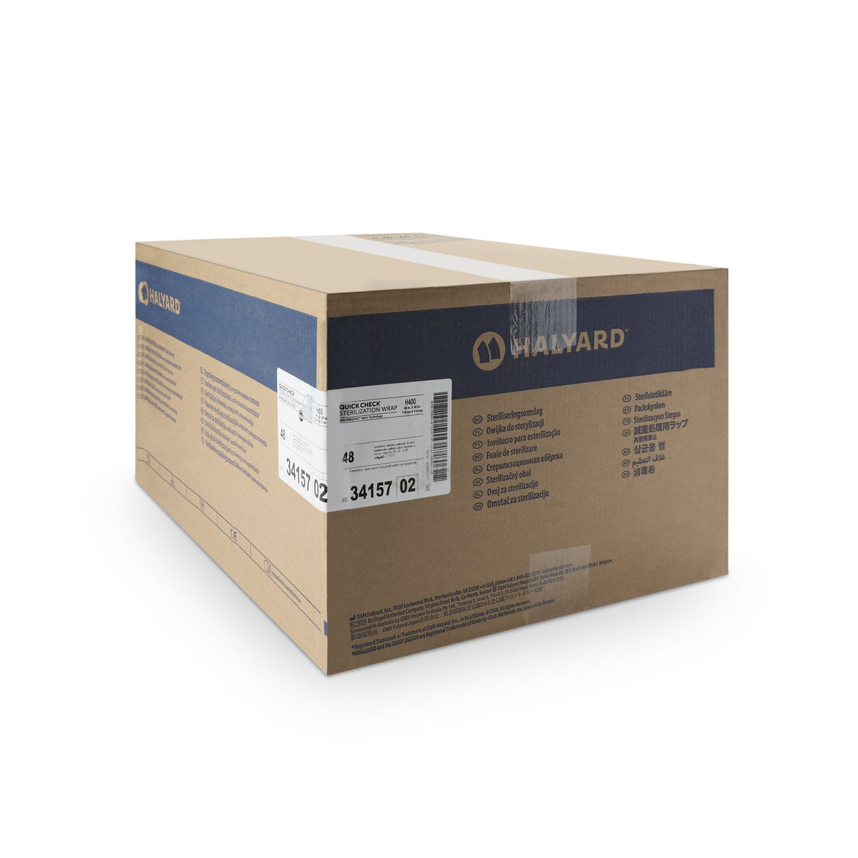 Quick Check H400 Sterilization Wrap, 45 x 45 Inch QUICK CHECK* H400