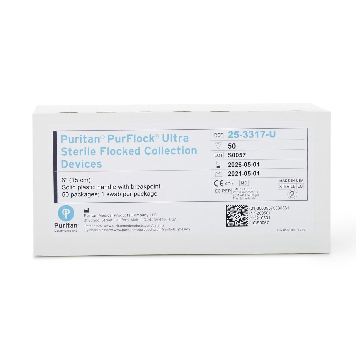 PurFlock Ultra® Nasopharyngeal Collection Swab, 6 Inch Length PurFlock Ultra®