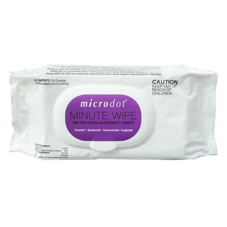 microdot® Minute Wipe, 60 Count Flat Pack microdot® Minute Wipe