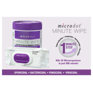 microdot® Minute Wipe, 60 Count Flat Pack microdot® Minute Wipe
