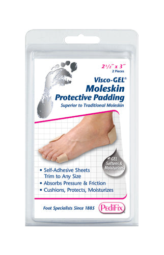 Visco Gel Moleskin 2 per Pack 2 1/2 x 3