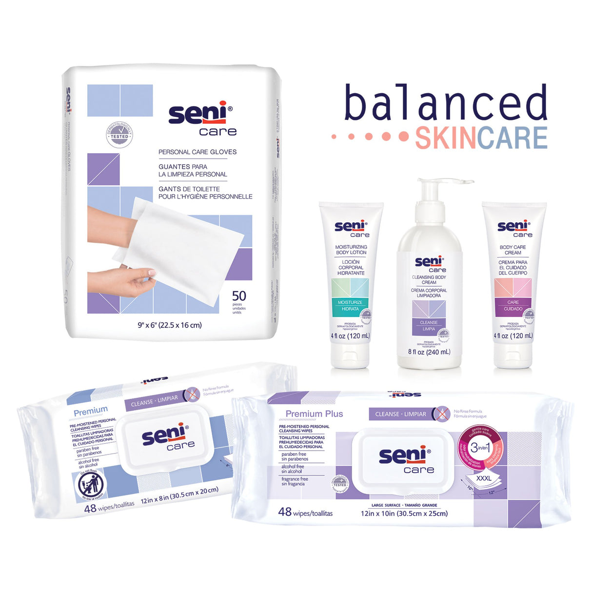 Seni® Care Delicate Cleansing Wipes, 48 ct. Seni® Care