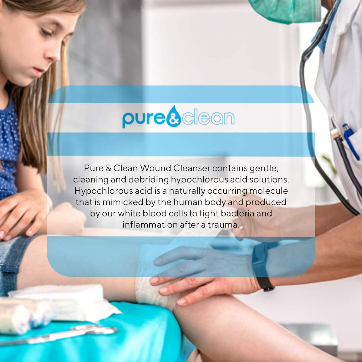 Pure & Clean Wound Cleanser, 8 oz. Pump Bottle Pure&Clean®