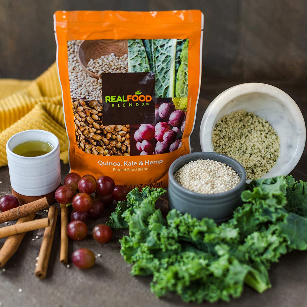 Real Food Blends™ Quinoa, Kale & Hemp Pureed Food Blend for Tube Feeding, 9.4-ounce pouch Real Food Blends®