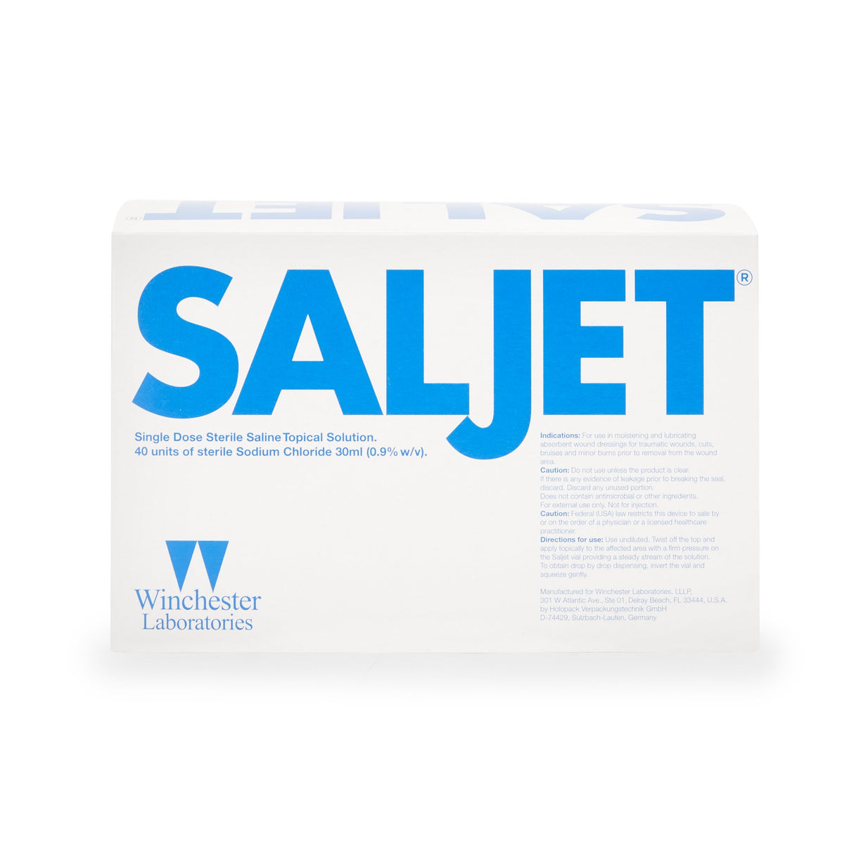 Saljet® Sterile Saline Solution, 40 Vials per Box Saljet®