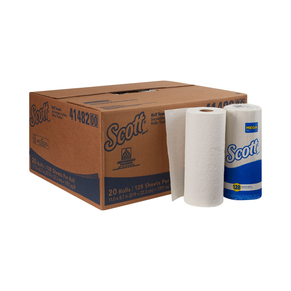 Scott® Kitchen Paper Towel, 128 perforated sheets per roll Scott®