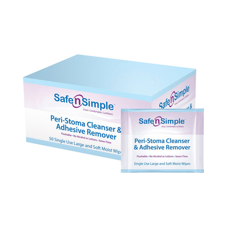 Safe N Simple™ Adhesive Remover, 5 x 7 Inch Wipe Safe n Simple™