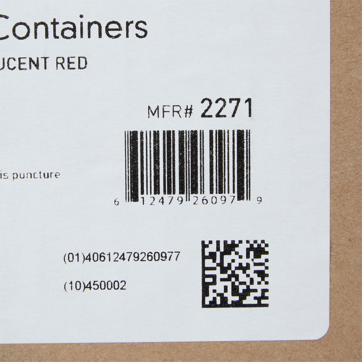 CONTAINER, SHARPS RED 2GL (20/CS)