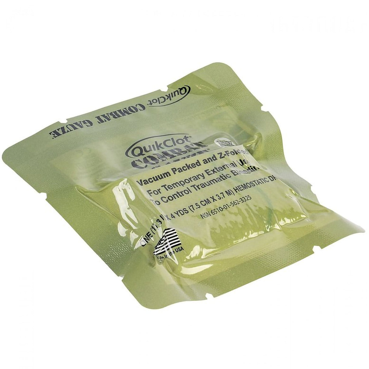 QuikClot® Combat Gauze Hemostatic Dressing, 3 Inch x 4 Yard QuikClot Combat Gauze®