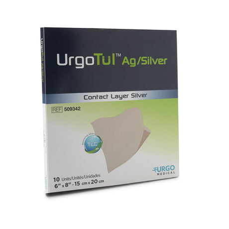 Restore™ Silver Wound Contact Layer Dressing, 6 x 8 Inch UrgoTul™AG/Silver