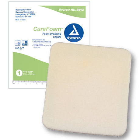 CuraFoam Foam Dressing 4  x 4.25   Box 10 Movility LLC- CM